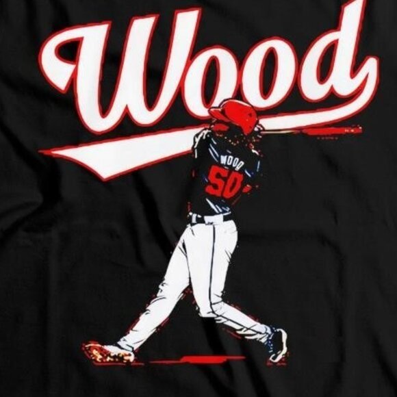 James Wood Baseball Slugger Swing Sports Fan Gift Graphic Team T-Shirt 159 - Picture 2 of 5